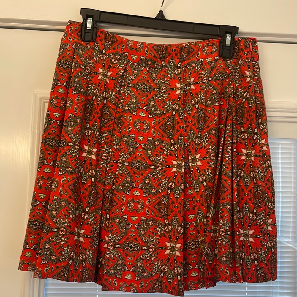 Pleated mini skirt